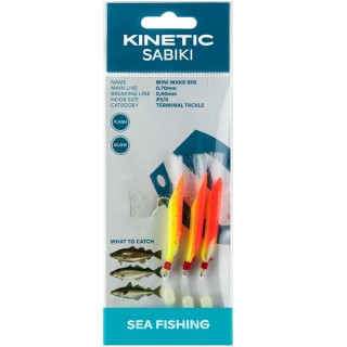 Kinetic návazec SABIKI MINI MAKK 5/0, Yellow/Orange