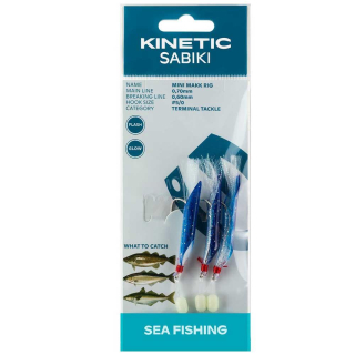Kinetic návazec SABIKI MINI MAKK 5/0, Blue/Silver