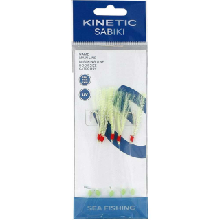 Kinetic návazec SABIKI NORDIC MACKEREL 1/0, Chartreuse/Crystal flash