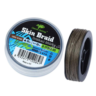 Giants fishing svlékací šnůra Carp Line Skin Braid Camo hnědá, 25Lb 10.40kg, 20m