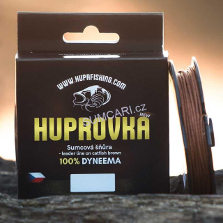 Huprovka sumcová návazcová šňůra 150kg, 15m - hnědá