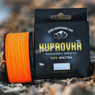Huprovka šňůra na sumce Vertical Premium line 0.66mm 70kg, 100m - oranžová