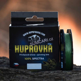 Huprovka přívlačová šňůra Spinning line 0.24mm 12.70kg, 150m zelená