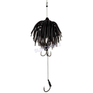 Black Cat chobotnice Real Worm teaser Black/Red, 120g