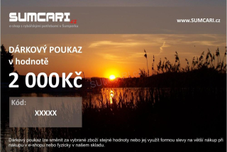 Sumcaři - Dárkový poukaz pro rybáře 2000Kč