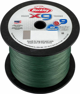 Berkley šňůra X9 0.08mm 7.60kg, zelená