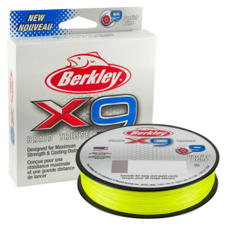 Berkley šňůra X9 0.06mm 6.40kg, 150m žlutá