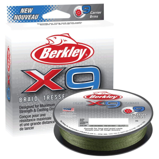 Berkley šňůra X9 0.20mm 20.60kg, 150m zelená