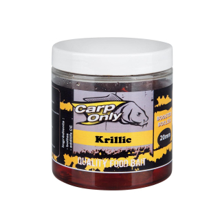 Carp Only KRILLIC (krill & česnek) dipované boilies, 20mm, 250ml