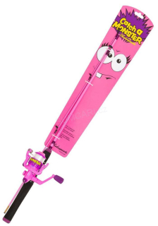 Dětský set prut s navijákem a vlascem Shakespeare Catch a Monster PINK Spin Set 1.40m