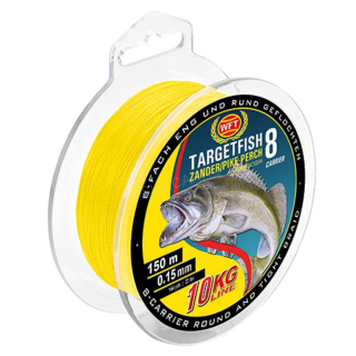 WFT šňůra Target Fish 8 0.15mm 10kg 150m, žlutá