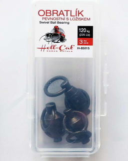 Hell-Cat ložiskový obratlík Swivel Bearing Black 225lb 120kg, 3ks